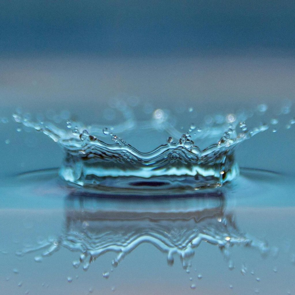 Un impact dans de l'eau