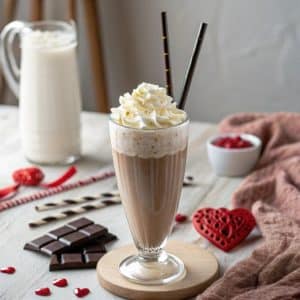 Un café Mocha avec chantilly