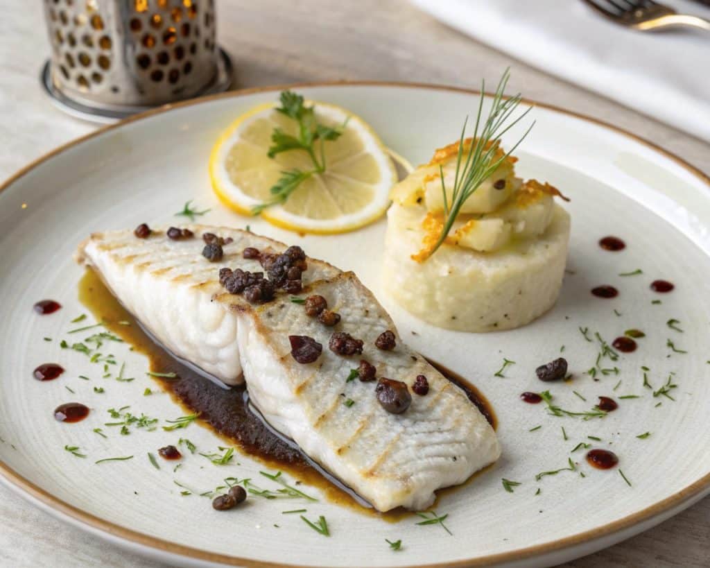 Poisson cuisiné au citron et au café