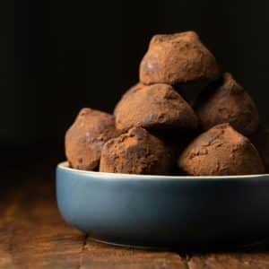 Truffes au chocolat et café