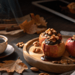 Pommes au four farcies à l'espresso et noix