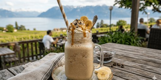 un milkshake banane-café