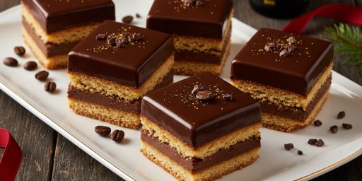 Petits fours au chocolat et au café.