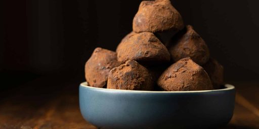 Truffes au chocolat et café